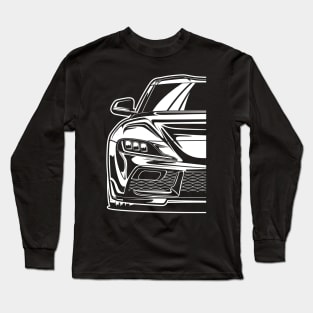 Toyota GR Supra (White Print) Long Sleeve T-Shirt